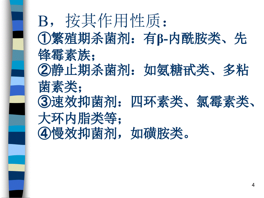 常用抗生素的合理应用 ppt课件_第4页