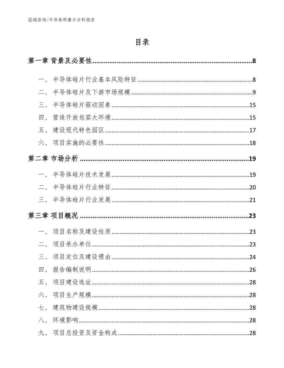 半导体研磨片分析报告_第1页