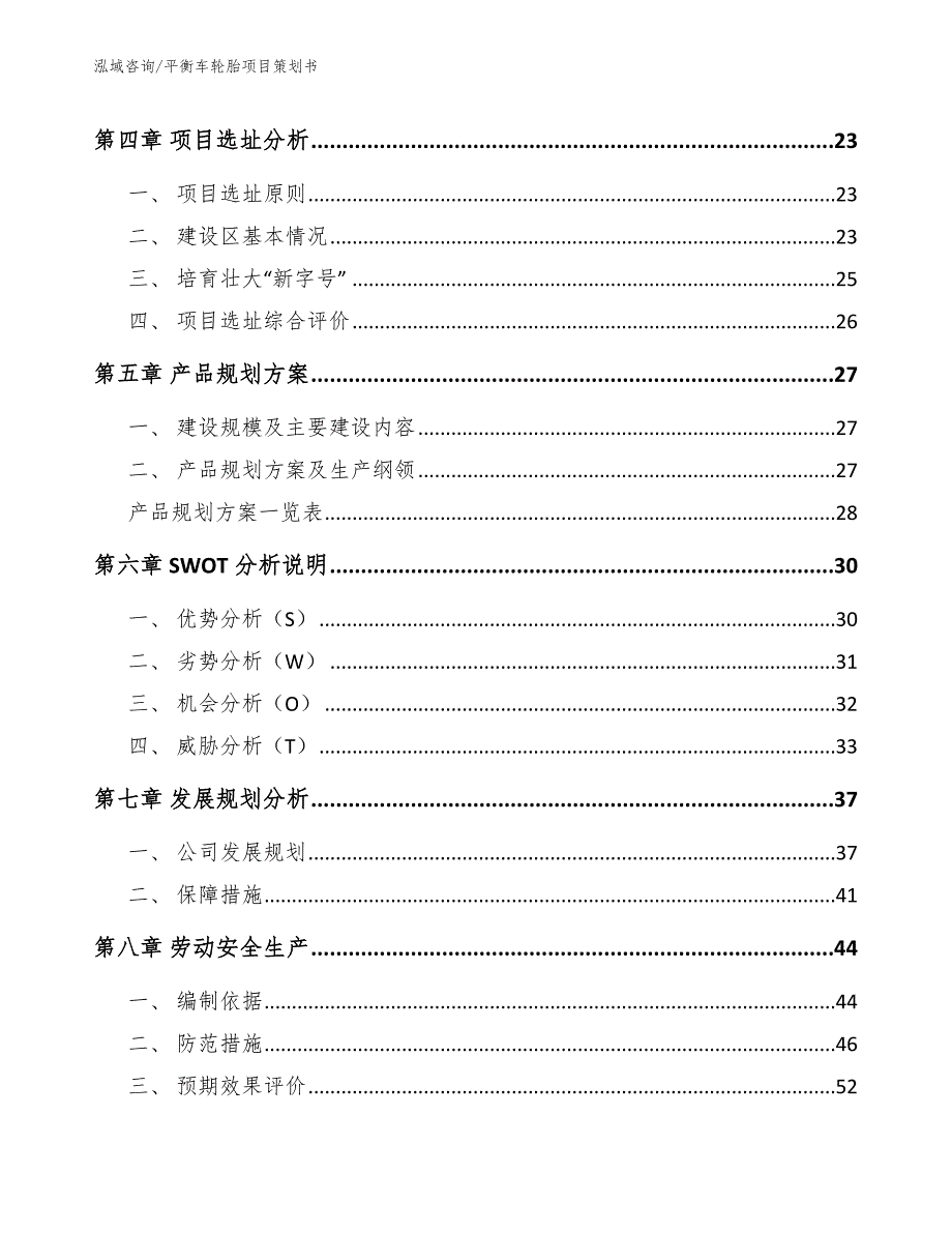 平衡车轮胎项目策划书_第4页