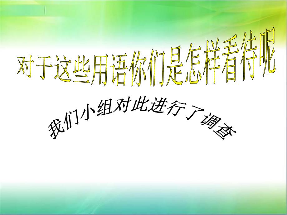 大学生网络文明用语现状调查.ppt_第3页