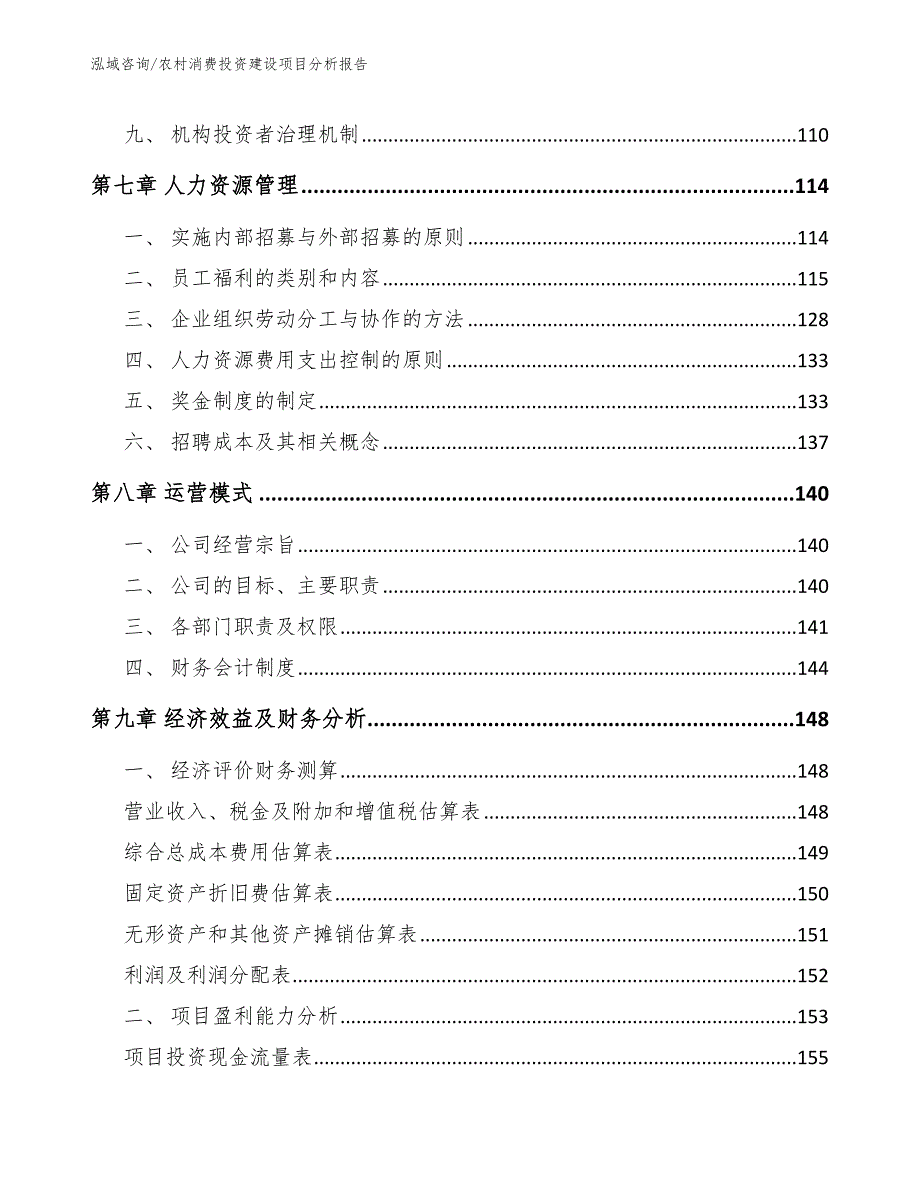 农村消费投资建设项目分析报告【模板范本】_第5页