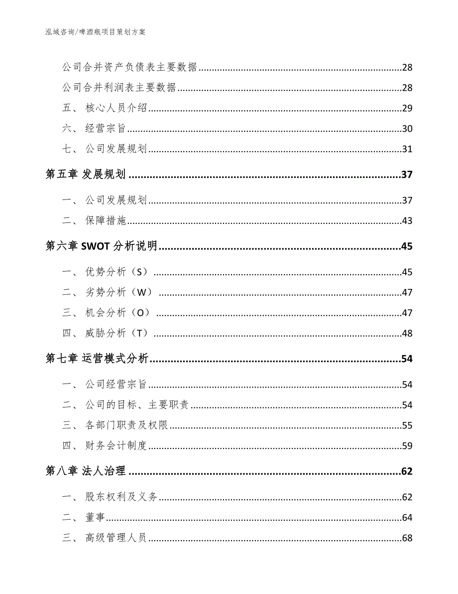 啤酒瓶项目策划方案（范文）_第3页