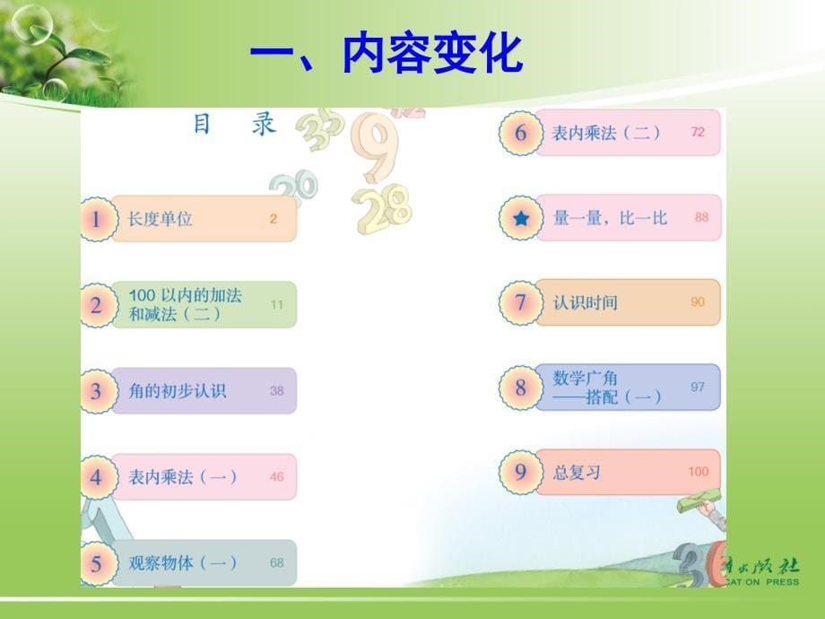 小学数学修订教材二级上册介绍(定稿)_第5页