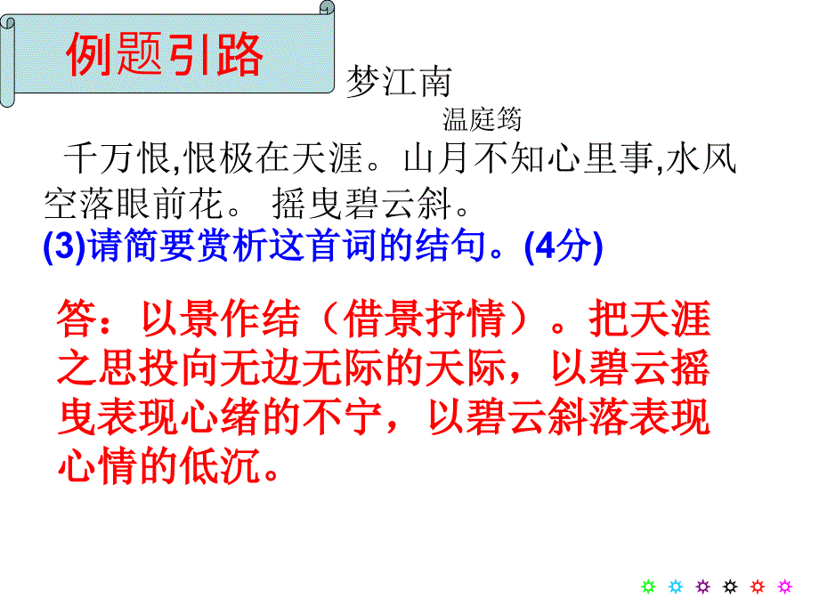 高考诗歌鉴赏之结句妙处.ppt_第2页