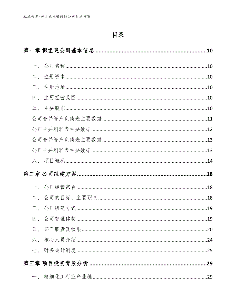 关于成立磷酸酯公司策划方案_第2页