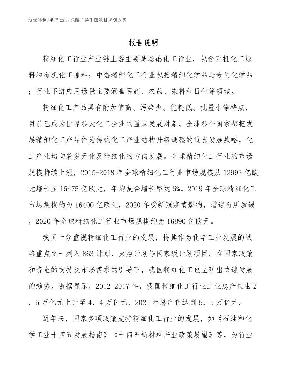 年产xx尼龙酸二异丁酯项目规划方案模板参考_第1页