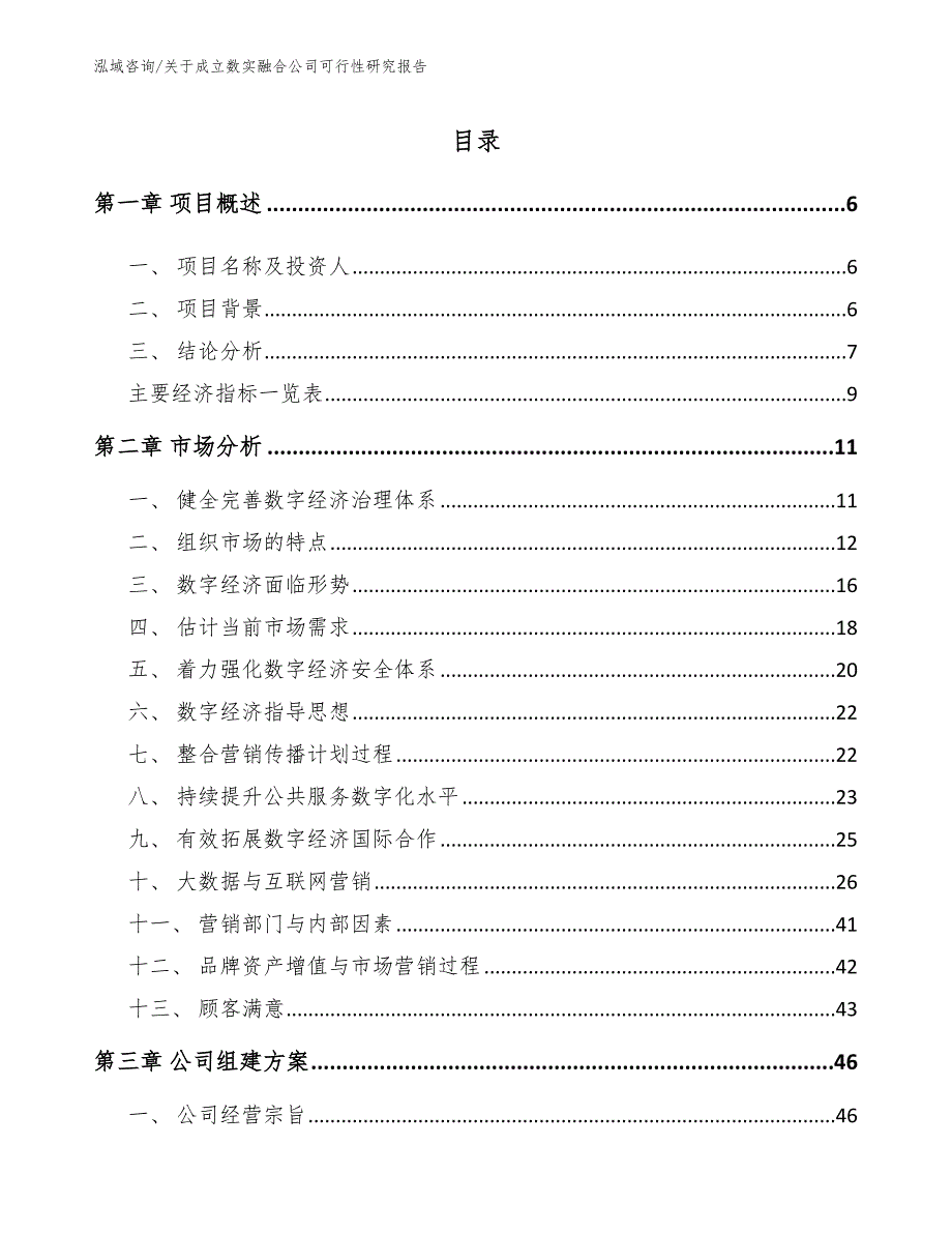 关于成立数实融合公司可行性研究报告（模板）_第2页