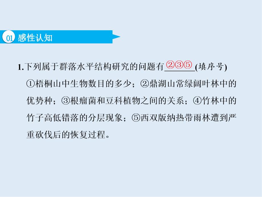 高中新创新一轮复习生物通用版课件：必修3 第三单元 第2讲 群落的结构和演替_第4页