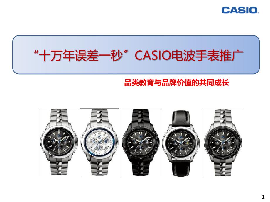 casio电波手表推广案例_第1页