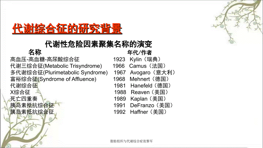 脂肪组织与代谢综合症张黎军_第3页