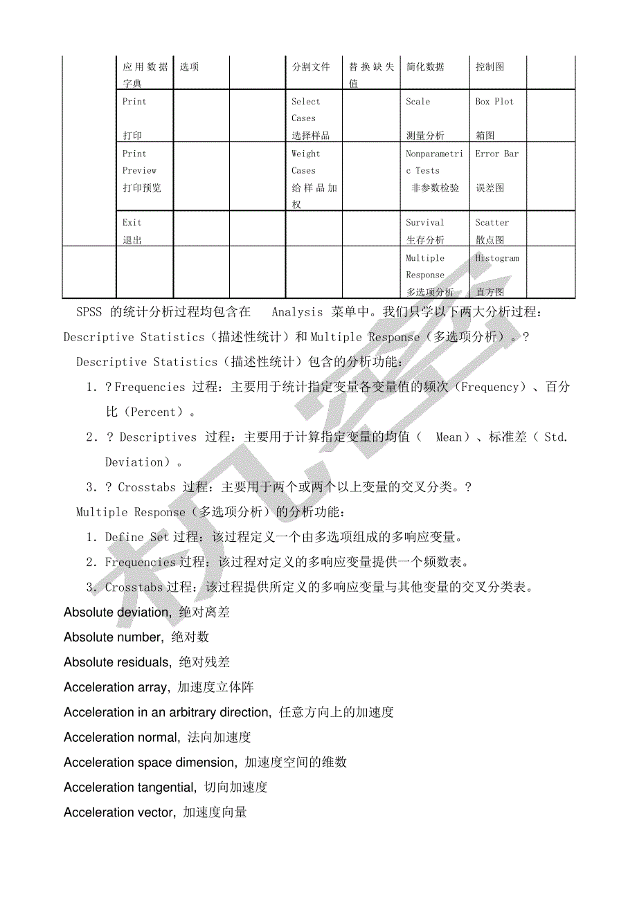 SPSS术语中英文对照_第2页