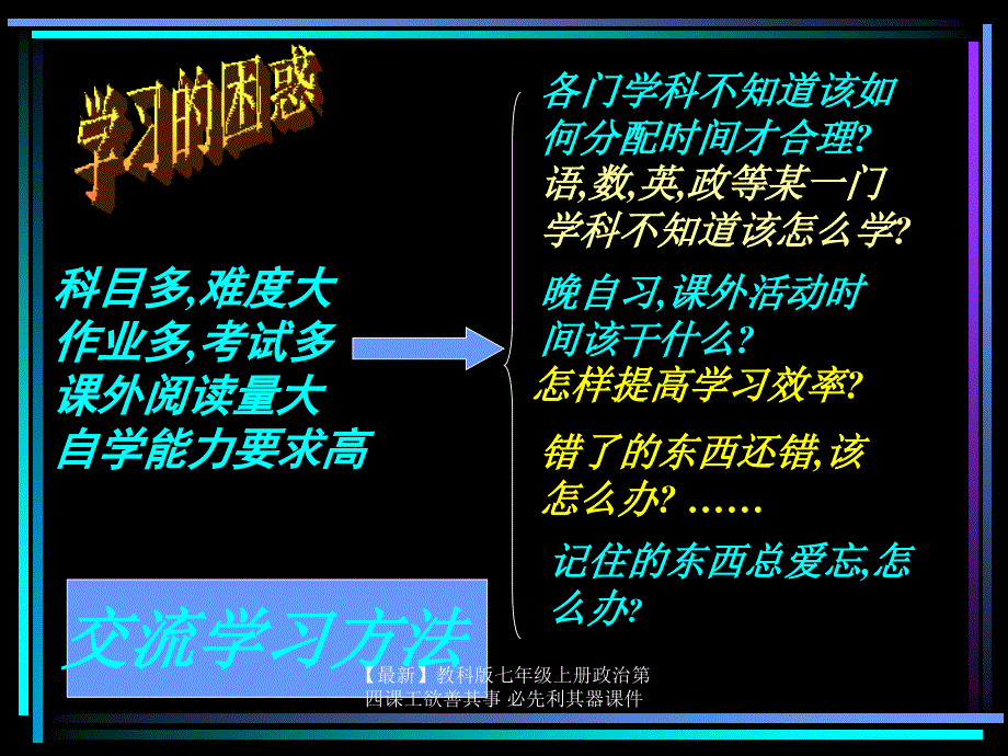 最新教科版七年级上册政治第四课工欲善其事必先利其器课件_第4页