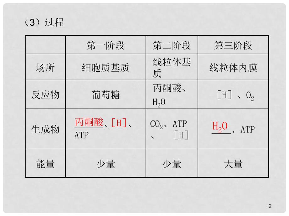 高三生物一轮复习 细胞呼吸和新陈代谢的基本类型_第2页