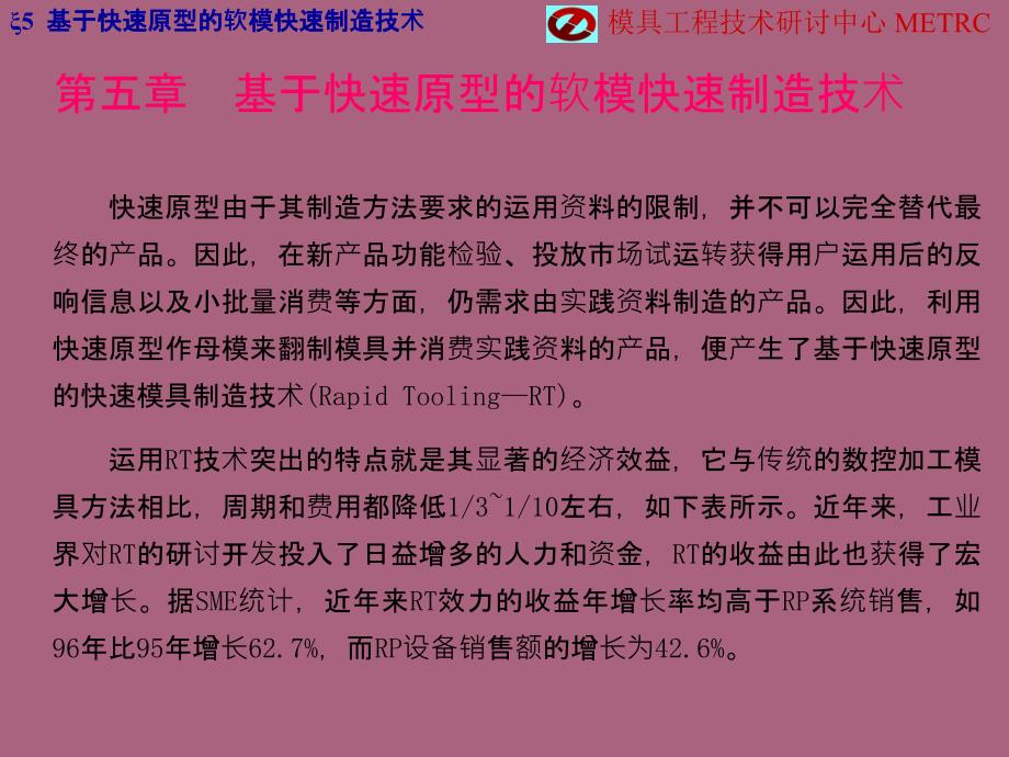 基于快速原型的软模快速制造技术ppt课件_第1页