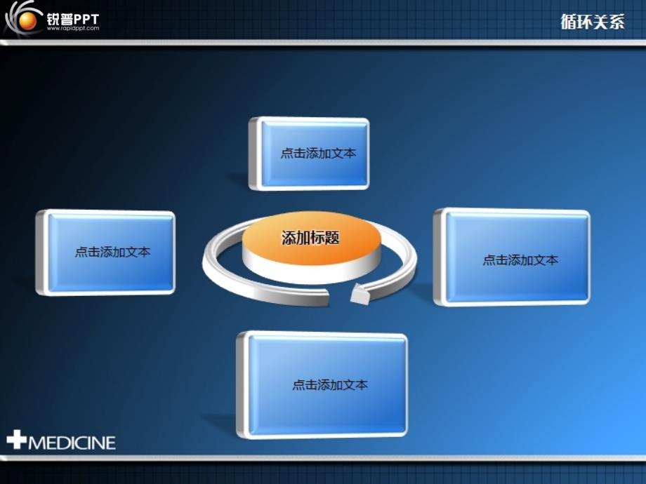 锐普蓝色3D质感PPT图表设计参考jpg格式_第4页