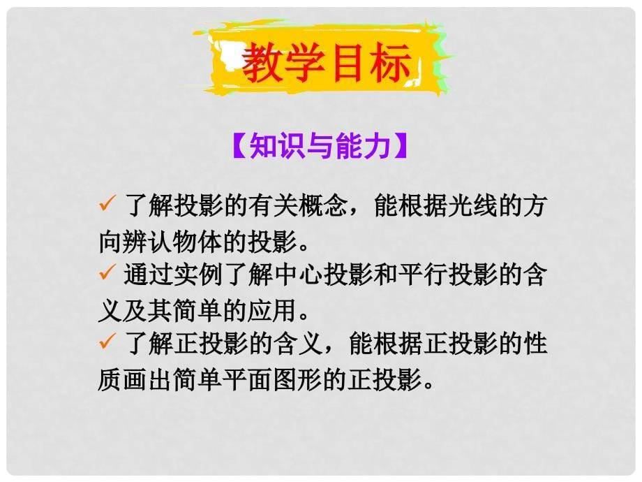 安徽省安庆市桐城吕亭初级中学九年级数学下册 29.1 投影课件 新人教版_第5页