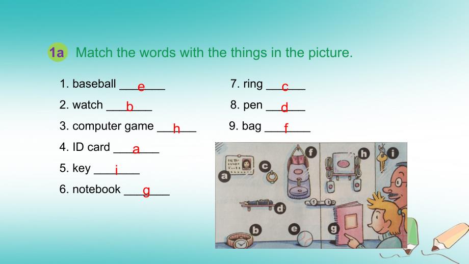 七年级英语上册 Unit 3 Is this your pencil The Third Period Section B（1a-1e） （新版）人教新目标版_第3页