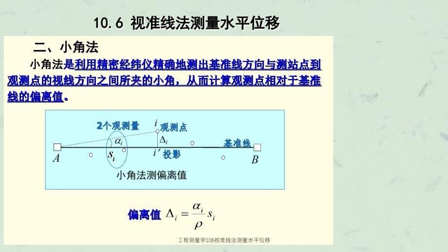 工程测量学106视准线法测量水平位移课件_第5页