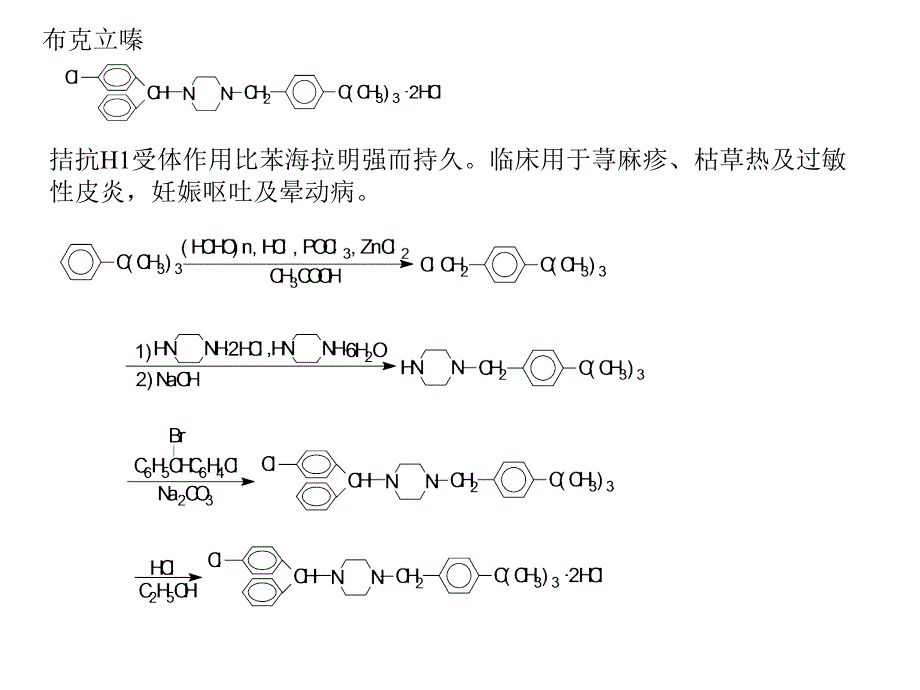 药物化学抗组胺药PPT课件_第3页