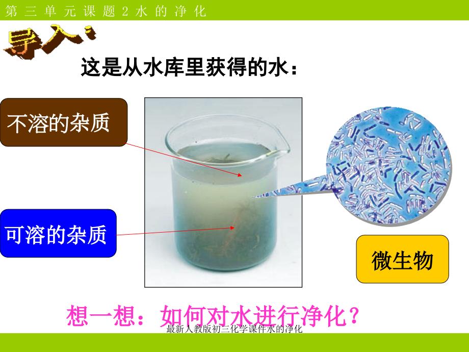 人教版初三化学课件水的净化_第2页