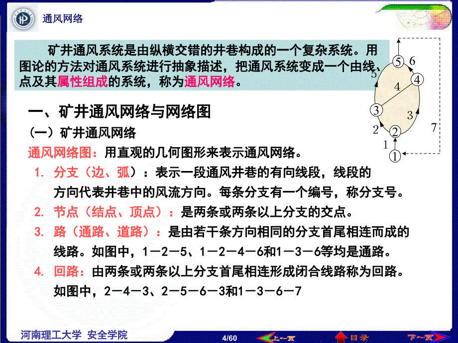 矿井通风网络中风量分配与调节PPT课件_第4页