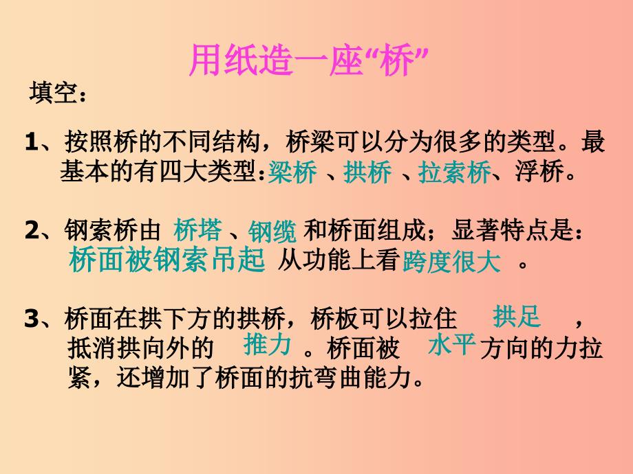 六年级科学上册2.8用纸造一座“桥”课件3教科版_第2页