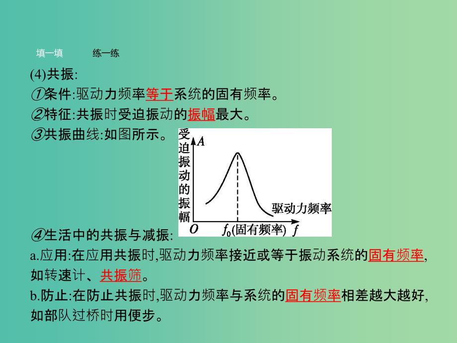 高中物理 第11章 机械振动 5 外力作用下的振动课件 新人教版选修3-4.ppt_第4页