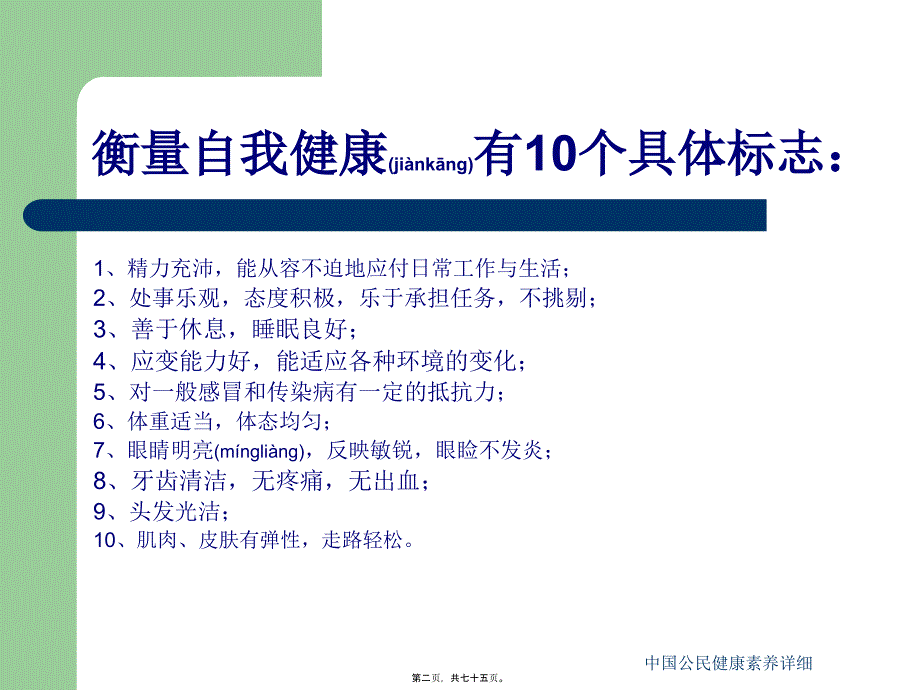 中国公民健康素养详细课件_第2页