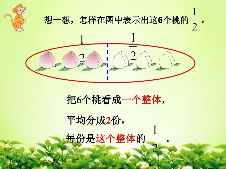 苏教版三年级下册认识一个整体的几分之一课件_第5页