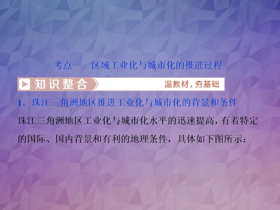 高考地理总复习第十六章区域经济发展第35讲区域工业化与城市化以我国珠江三角洲地区为例课件新人教版_第4页