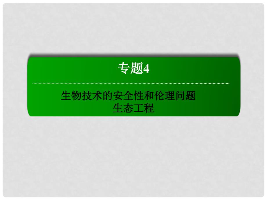 高考生物一轮总复习 专题4 生物技术的安全性和伦理问题 生态工程课件 新人教版选修3_第2页