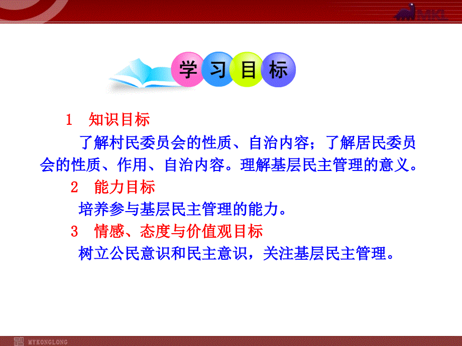 高中政治新课程课件：1.2.3 民主管理：共创幸福生活（人教必修2）-教案课件测试题-高中政治必修二_第2页