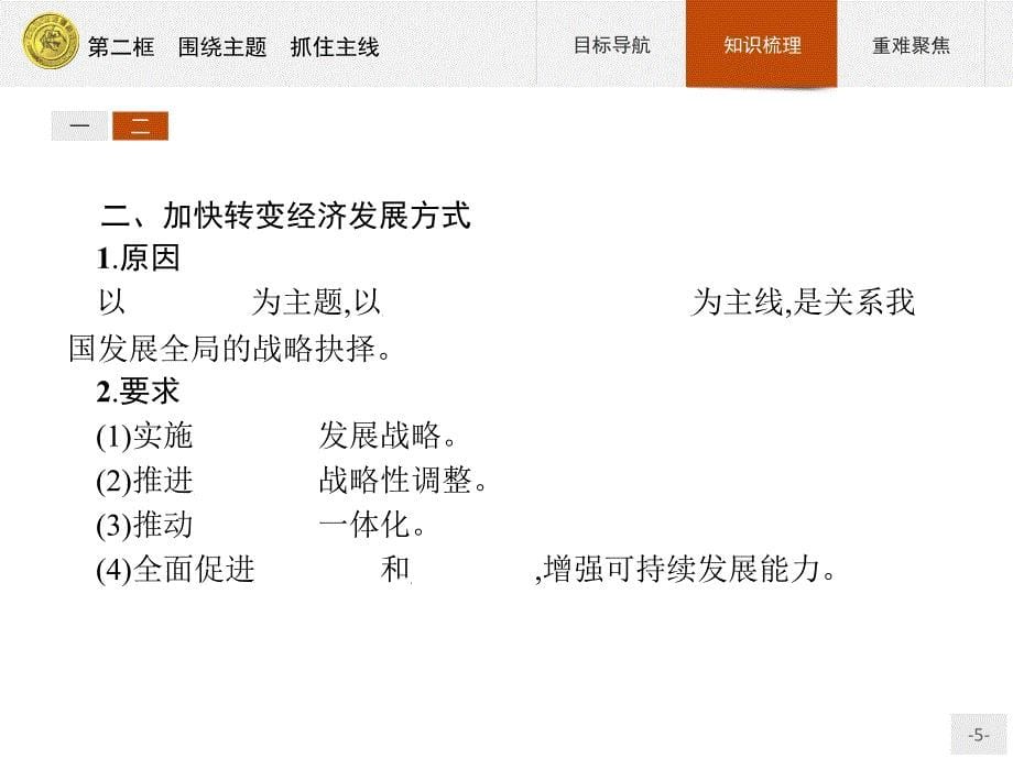 高中政治人教版必修1课件：10.2 围绕主题　抓住主线-教案课件-高中政治必修一_第5页