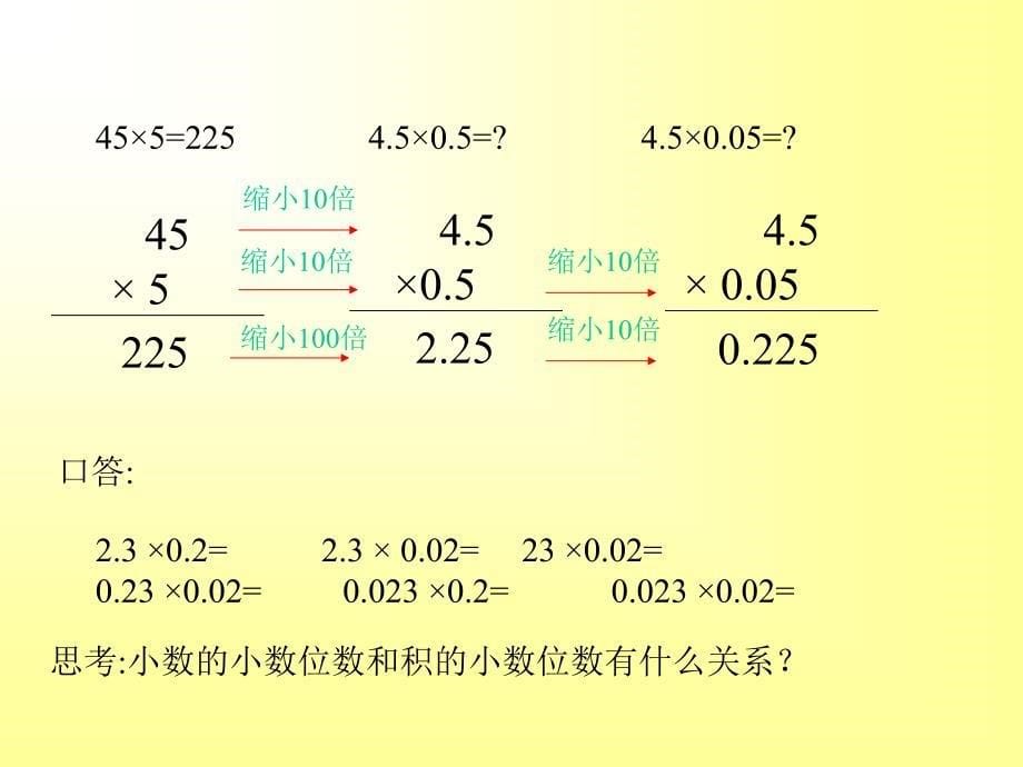 人教版五年级上册小数的乘法1_第5页