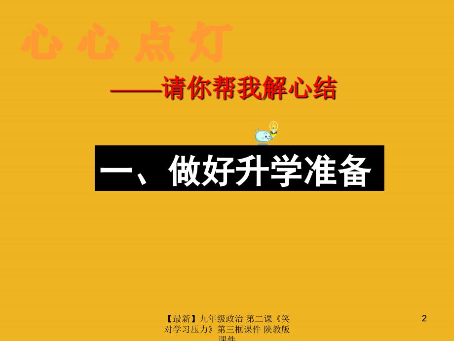 最新九年级政治第二课笑对学习压力第三框课件陕教版课件_第2页