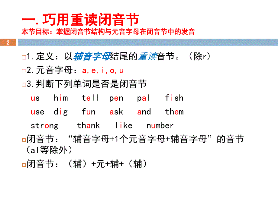 利用音标记单词法课堂PPT_第2页