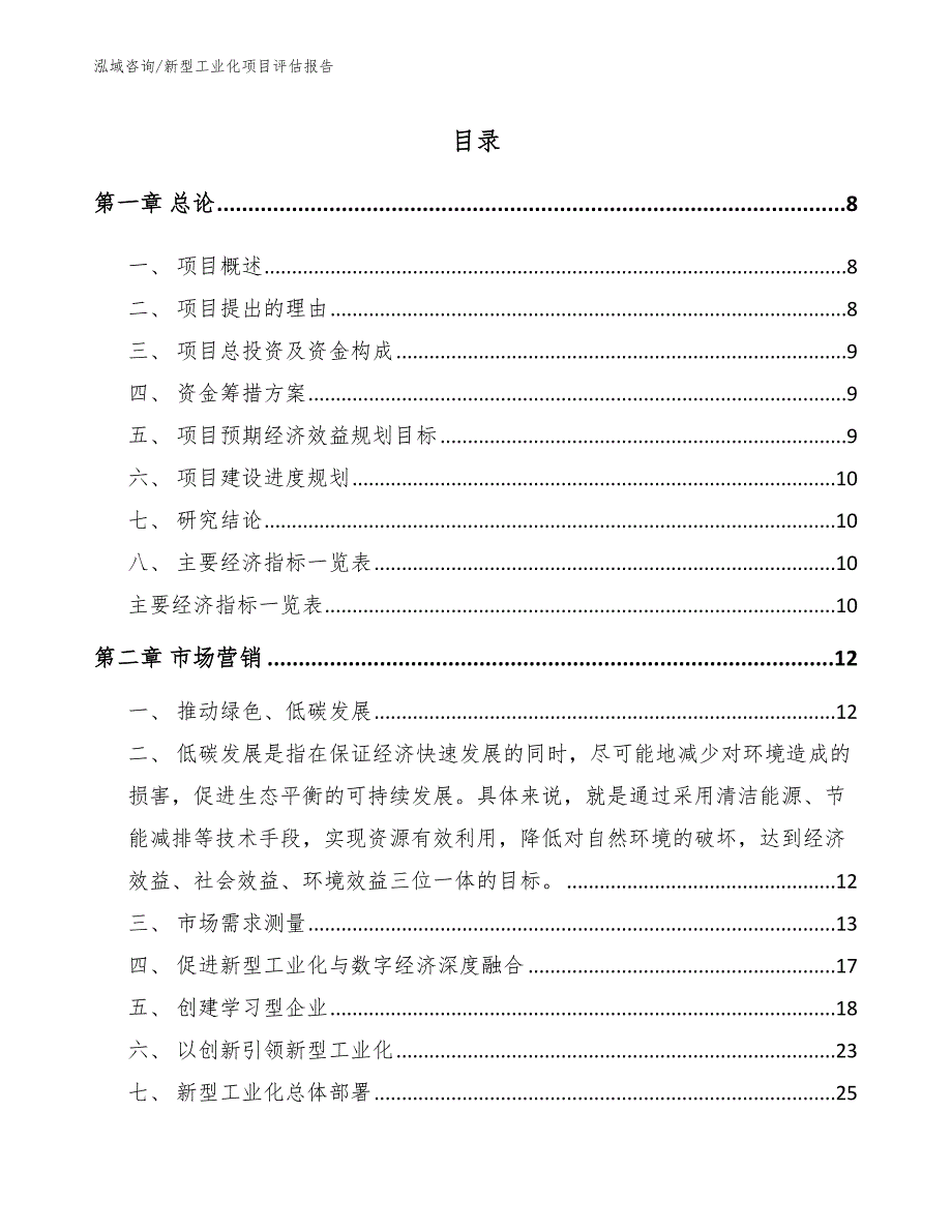 新型工业化项目评估报告_参考范文_第3页