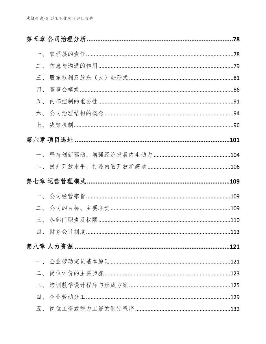 新型工业化项目评估报告_参考范文_第5页