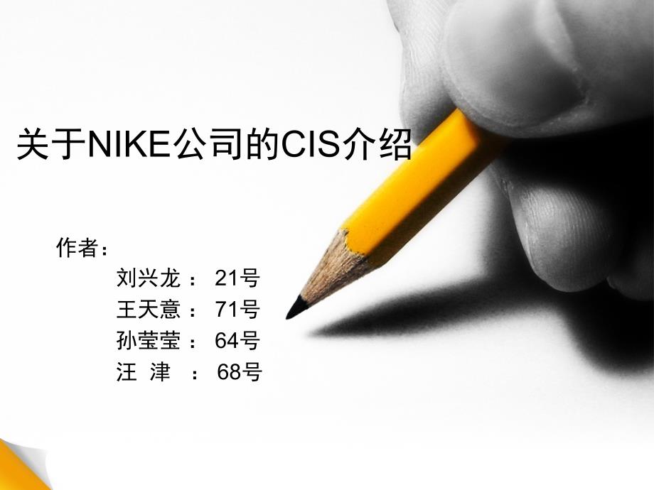 关于NIKE公司的CIS调查文档资料_第1页