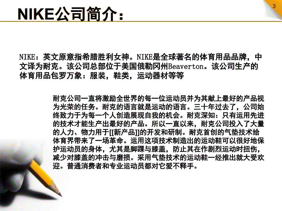 关于NIKE公司的CIS调查文档资料_第3页