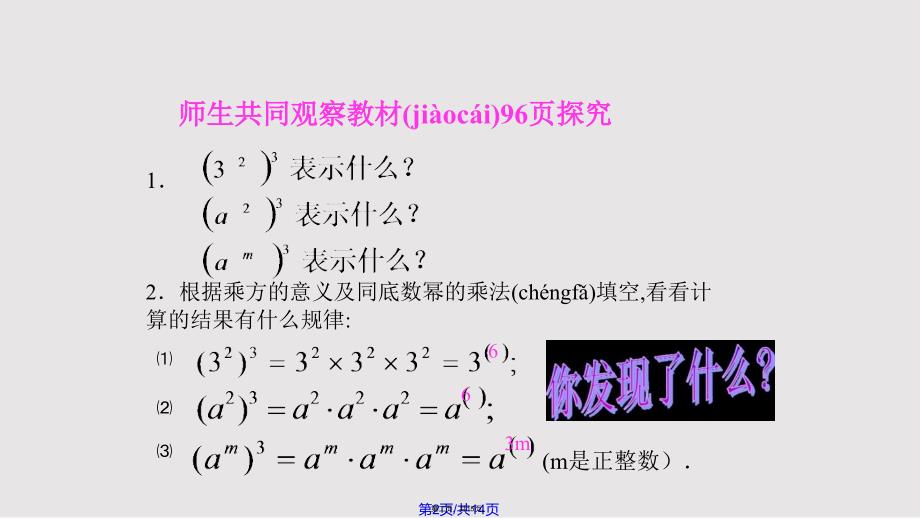 1412幂的乘方1实用教案_第2页