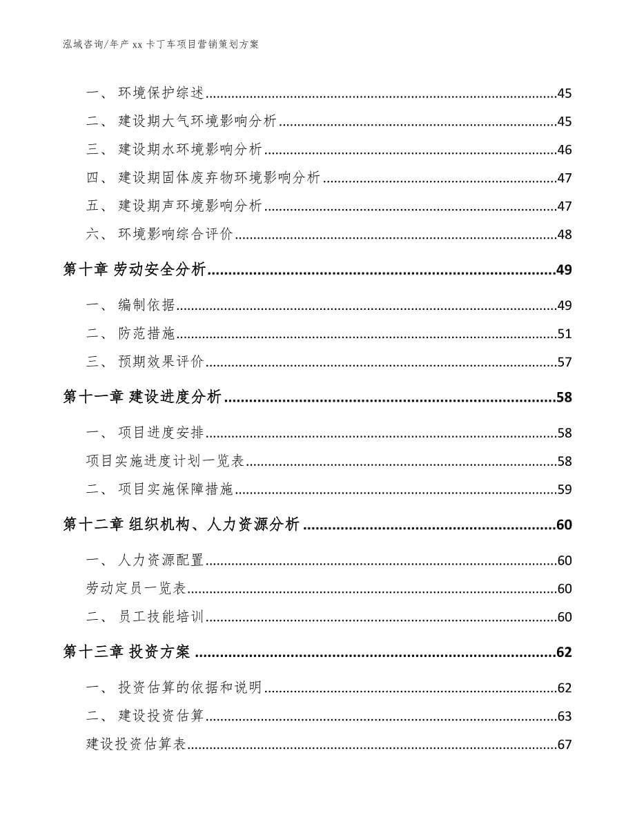 年产xx卡丁车项目营销策划方案模板范文_第5页