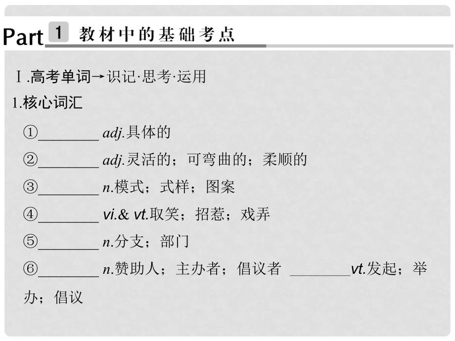 高考英语大一轮复习 第1部分 基础知识考点 Unit 2 Poems课件 新人教版选修6_第2页