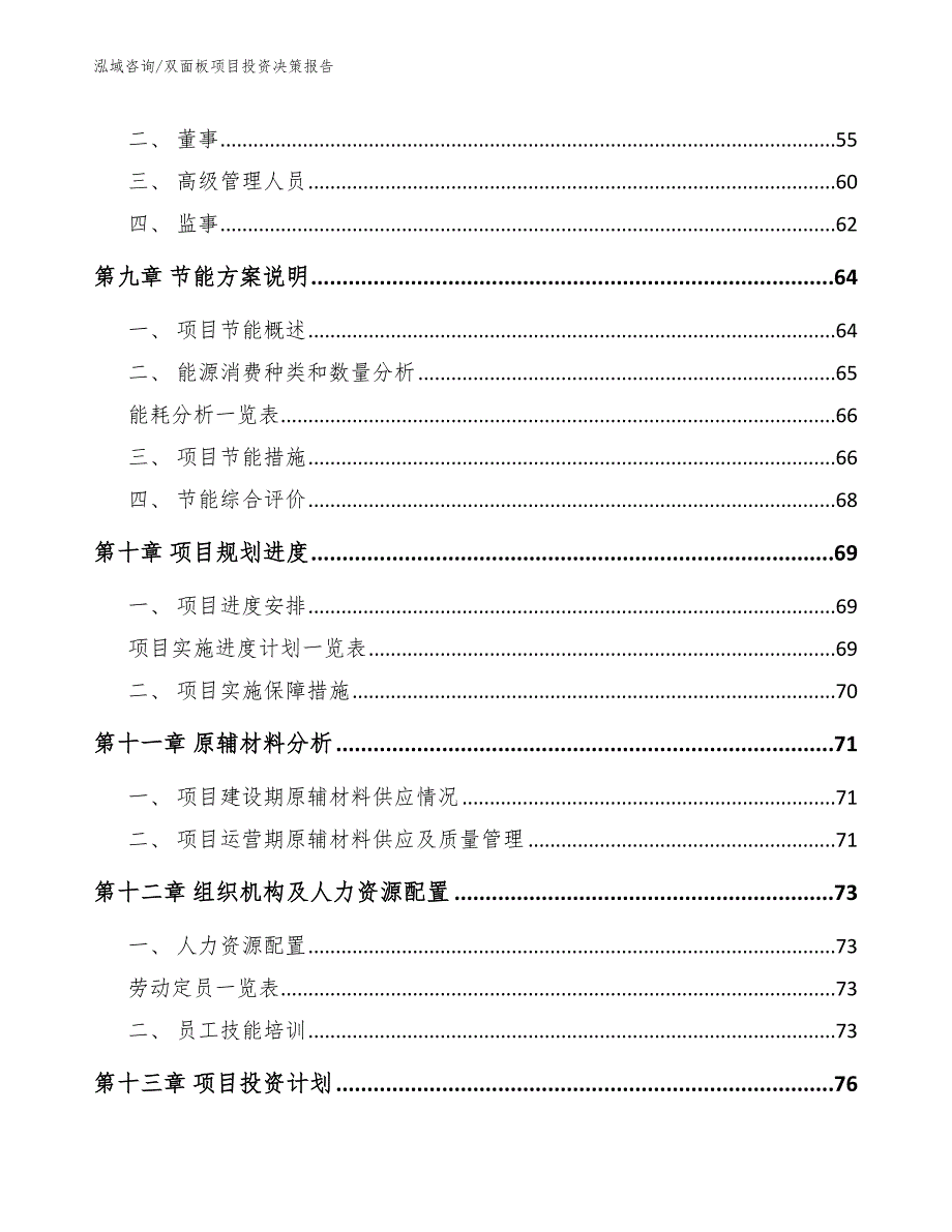 双面板项目投资决策报告_范文模板_第3页