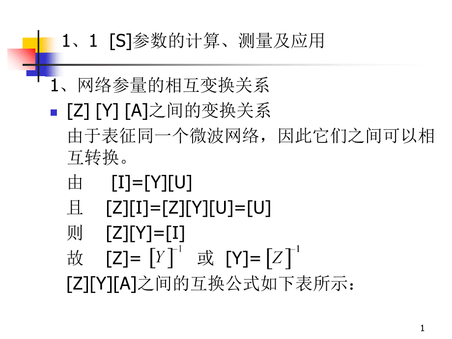 S参数的计算测量及应用和多端口网络_第1页