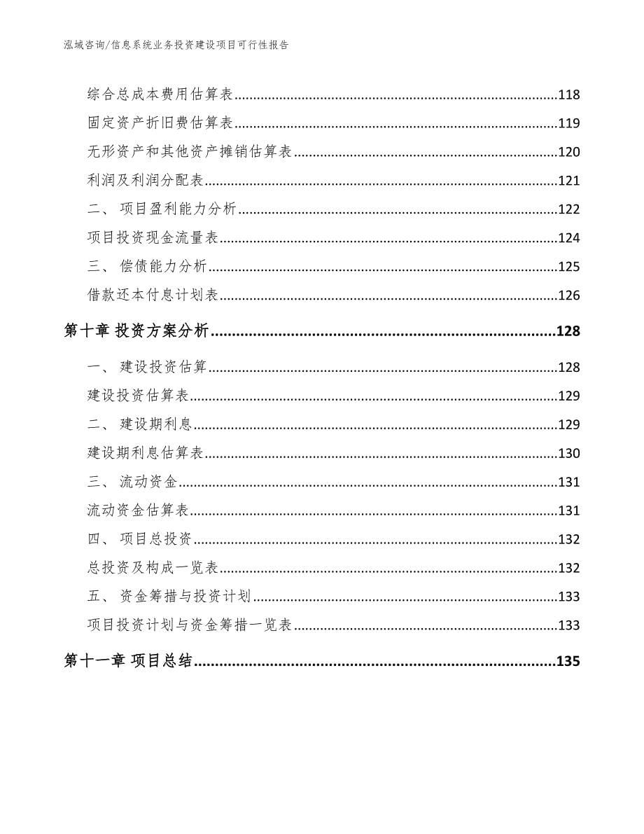 信息系统业务投资建设项目可行性报告_参考模板_第5页