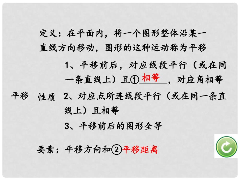 重庆市中考数学 第一部分 考点研究 第七章 图形的变化 第二节 图形的平移与旋转课件_第3页