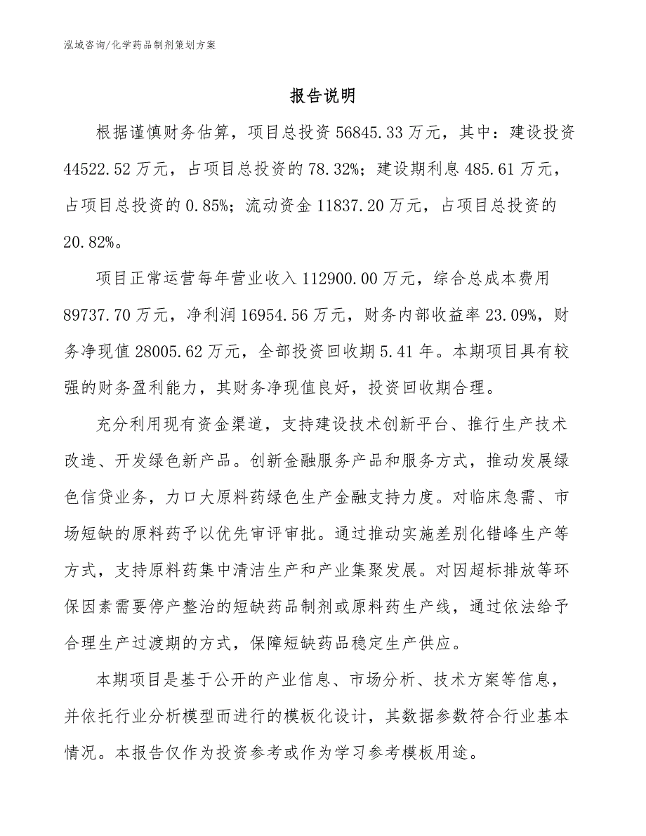 化学药品制剂策划方案_第2页