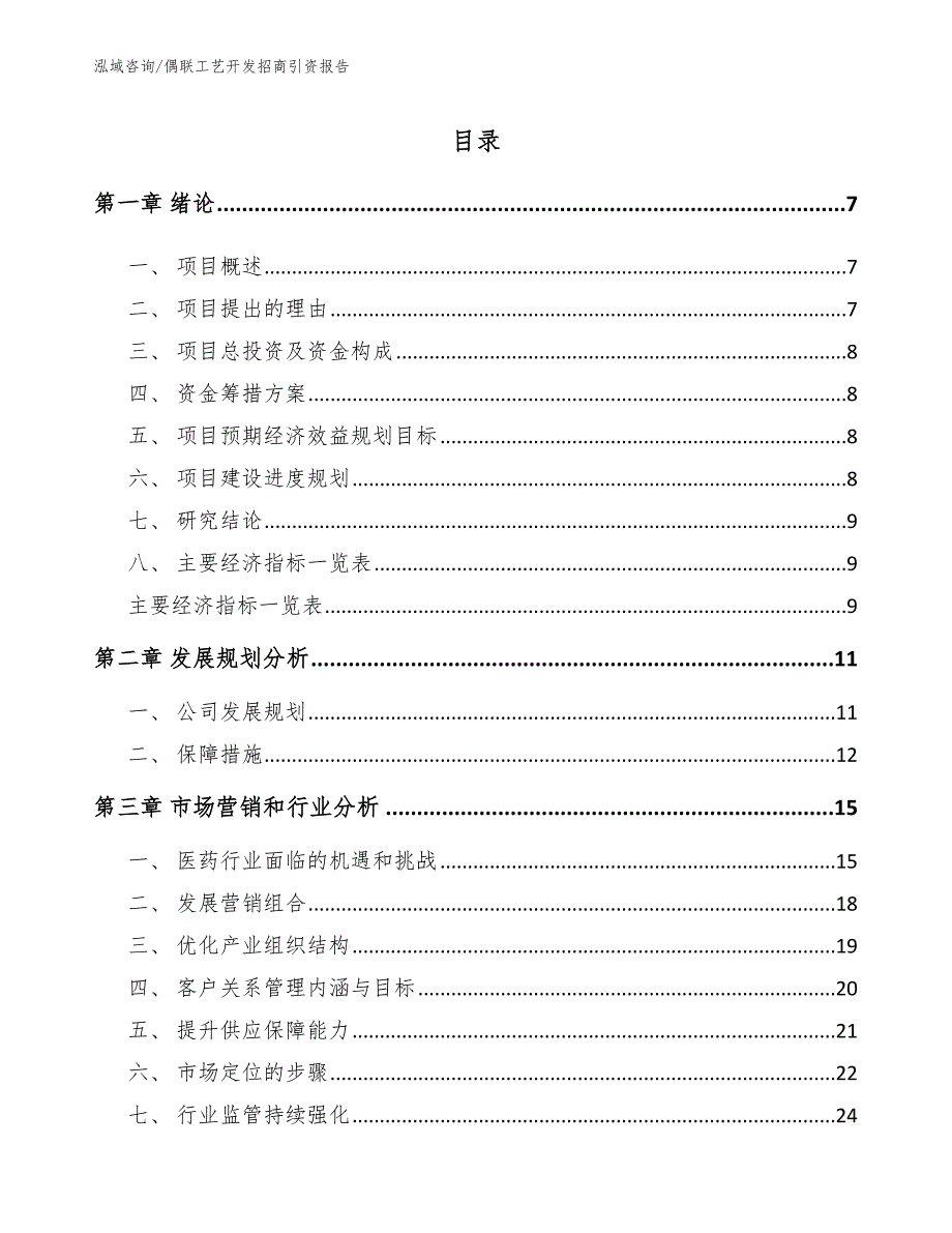 偶联工艺开发招商引资报告模板_第2页