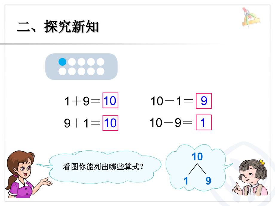 人教版数学一上6～10的认识加减法10的加减法PPT课件_第3页